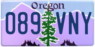 OR license plate 089VNY