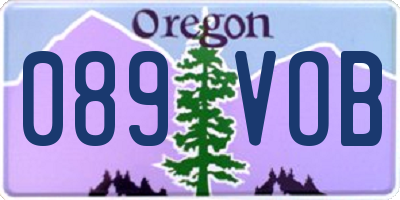 OR license plate 089VOB