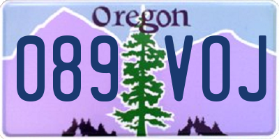 OR license plate 089VOJ