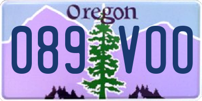 OR license plate 089VOO