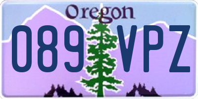 OR license plate 089VPZ