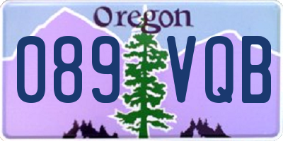 OR license plate 089VQB