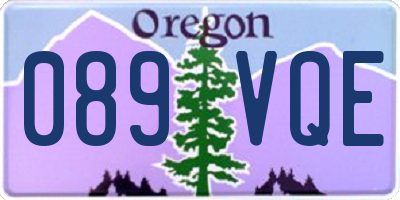 OR license plate 089VQE