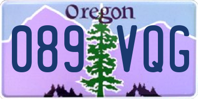 OR license plate 089VQG