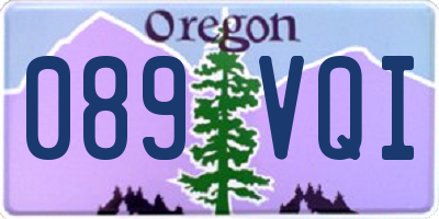 OR license plate 089VQI