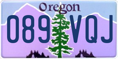 OR license plate 089VQJ