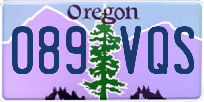 OR license plate 089VQS