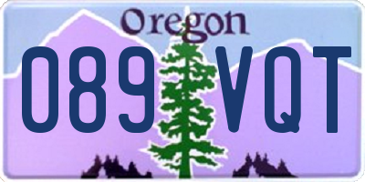 OR license plate 089VQT