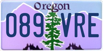 OR license plate 089VRE
