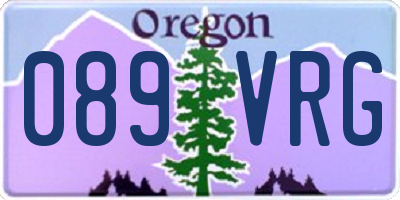 OR license plate 089VRG