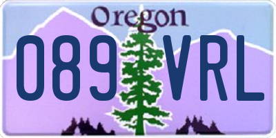 OR license plate 089VRL