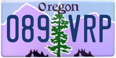 OR license plate 089VRP