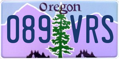 OR license plate 089VRS