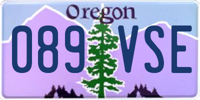OR license plate 089VSE