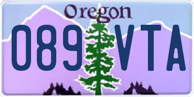 OR license plate 089VTA