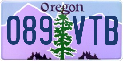 OR license plate 089VTB