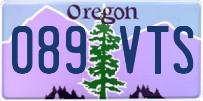 OR license plate 089VTS