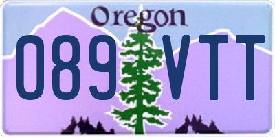 OR license plate 089VTT