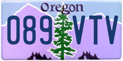 OR license plate 089VTV