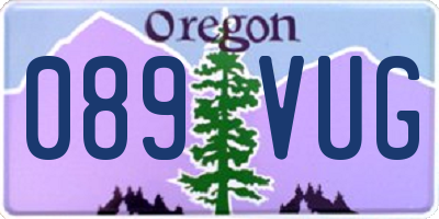 OR license plate 089VUG