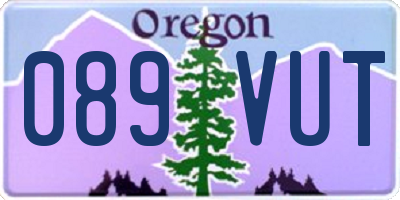 OR license plate 089VUT