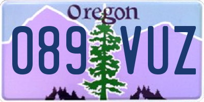OR license plate 089VUZ