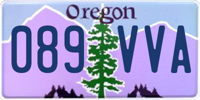 OR license plate 089VVA