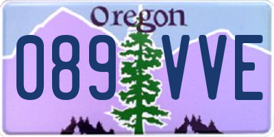 OR license plate 089VVE