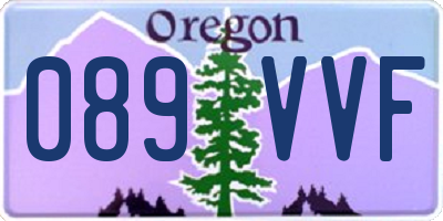 OR license plate 089VVF