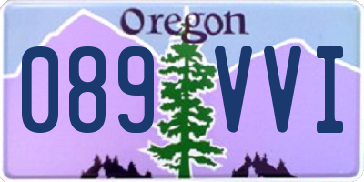 OR license plate 089VVI