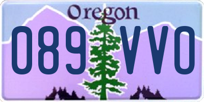 OR license plate 089VVO