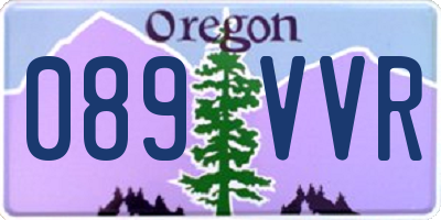 OR license plate 089VVR