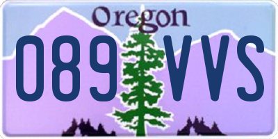 OR license plate 089VVS