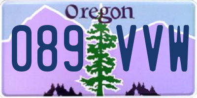 OR license plate 089VVW