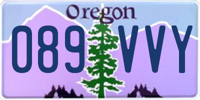 OR license plate 089VVY