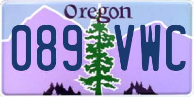 OR license plate 089VWC