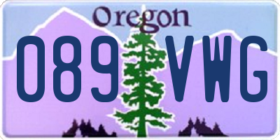 OR license plate 089VWG