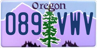 OR license plate 089VWV