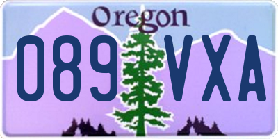 OR license plate 089VXA
