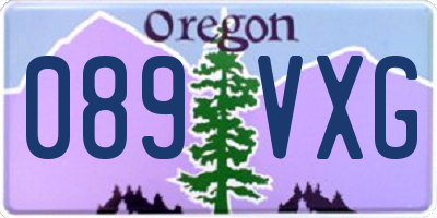 OR license plate 089VXG