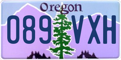 OR license plate 089VXH