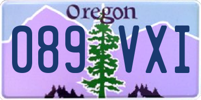 OR license plate 089VXI
