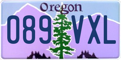 OR license plate 089VXL