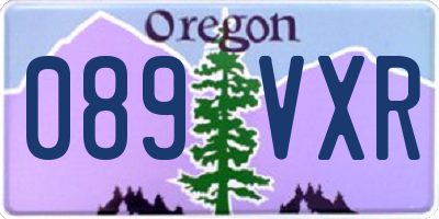 OR license plate 089VXR