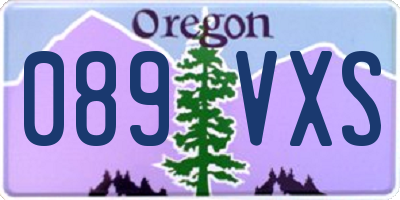 OR license plate 089VXS