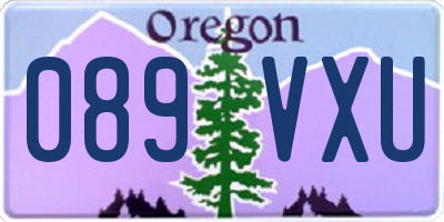 OR license plate 089VXU