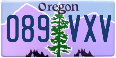 OR license plate 089VXV