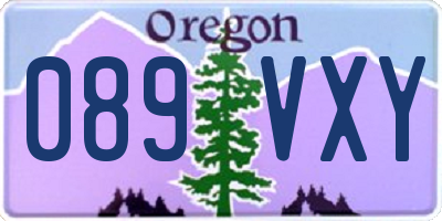 OR license plate 089VXY