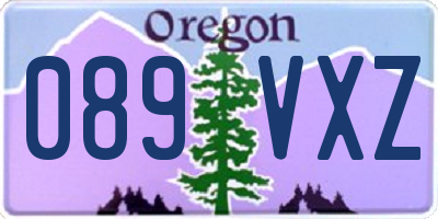 OR license plate 089VXZ