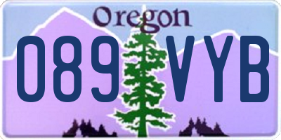 OR license plate 089VYB